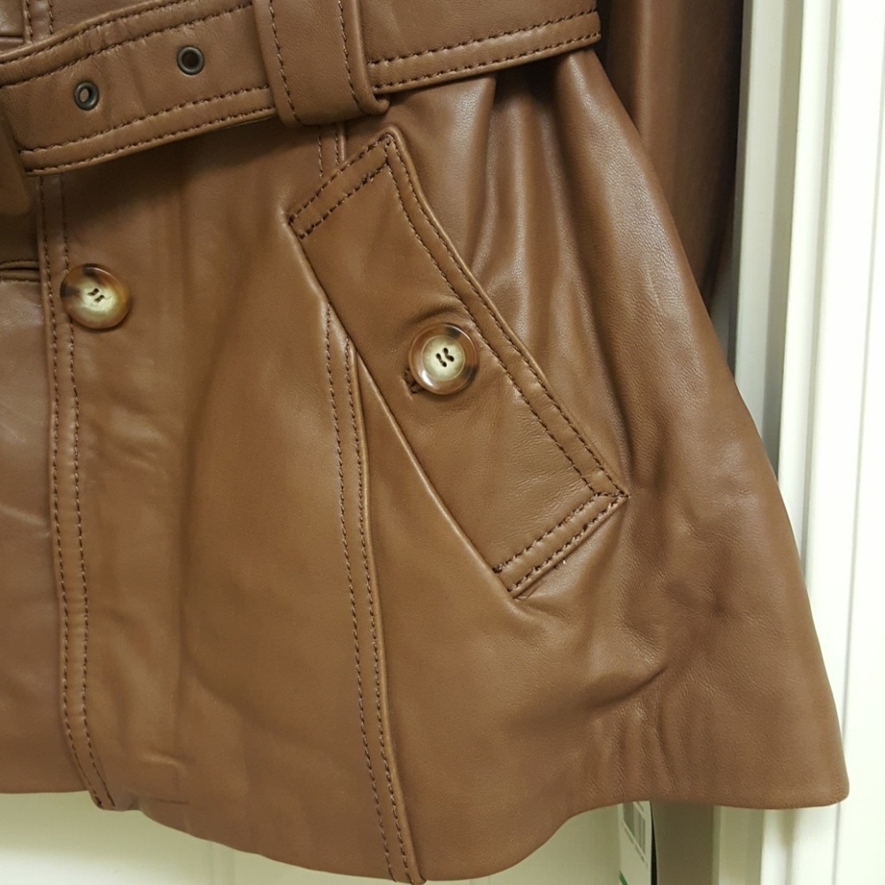 Brown Jones New York genuine leather jacket - Picture 5 of 8